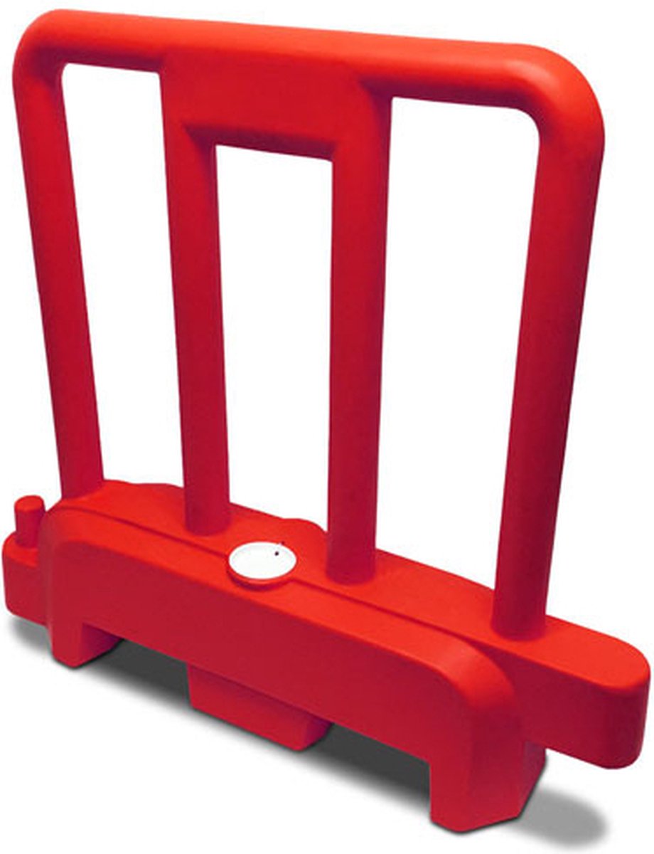 Kunststof vulbaar afzethek barriere Rood 112 x 100 cm | Afzetting - Afzetten - tijdelijke Vangrail | Verkeer - Veiligheid | De Veiligheids-winkel